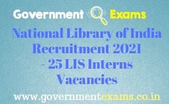 National Library of India LIS Interns Recruitment 2021