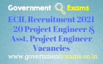 ECIL Project Engineer Recruitment 2021