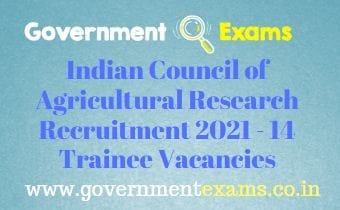 ICAR Young Professional Recruitment 2021