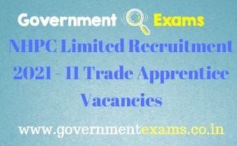 NHPC Limited Trade Apprentice Recruitment 2021