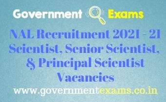 CSIR NAL Project Staff Recruitment 2021