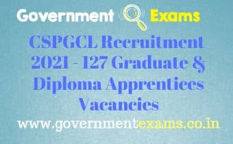 CSPGCL Graduate Diploma Apprentices Recruitment 2021