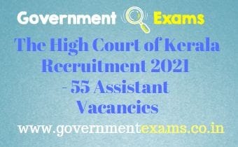 Kerala High Court Assistant Recruitment 2021