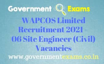 WAPCOS Limited Site Engineer Civil Recruitment 2021