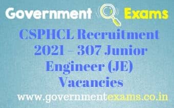 CSPHCL Junior Engineer Recruitment 202