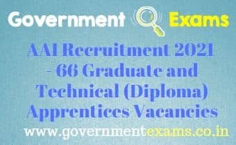 AAI Technical Graduate Apprentices Recruitment 2021