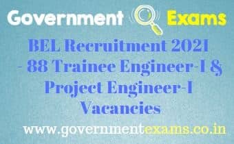 BEL Panchkula Trainee Project Engineer Recruitment 2021