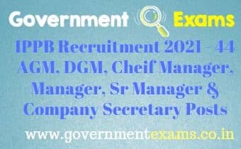 IPPB Various Manager Recruitment 2021