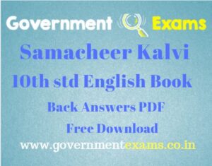 10th English Book Back Answers Guide