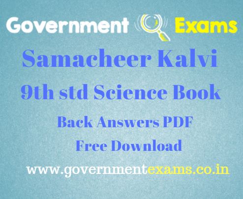 9th New Science Book Back Answers in English