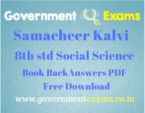 Samacheer Kalvi 8th Social Science Book Back Answers