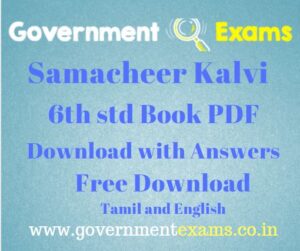 6th Book Back Questions and Answers PDF