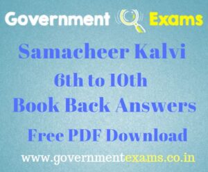 6th to 10th New Samacheer Kalvi Books PDF Free Download