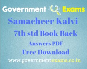 7th Book Back Questions and Answers PDF