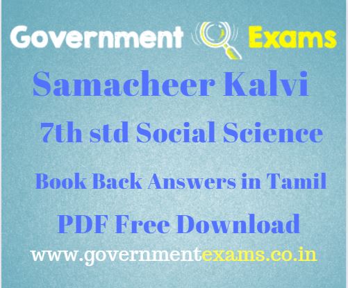 Class 7 Social Science Book Back Answers