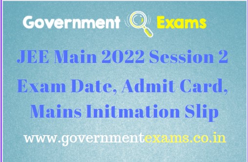 JEE Mains Sessions 2 Admit card download