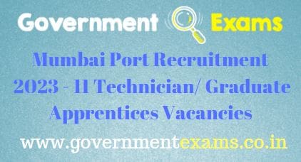 Mumbai Port Apprentices Recruitment 2022-23