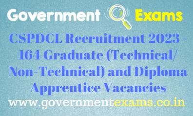 CSPDCL Graduate and Diploma Apprentice Recruitment 2023