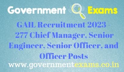 GAIL India Executive Grade Recruitment 2023