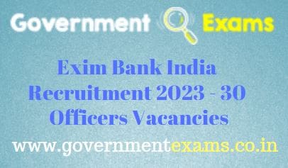 IndiaEximBank Officer Recruitment 2023