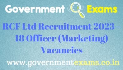 RCF Ltd Officer Recruitment 2023