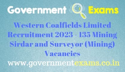 WCL Mining Sirdar and Surveyor Recruitment 2023