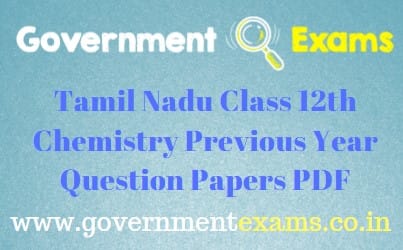12th Chemistry Question Paper PDF