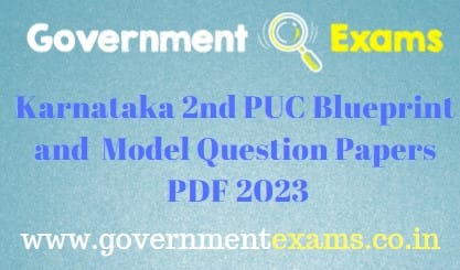 2nd PUC Model Question Papers 2023 PDF