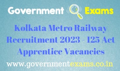 Metro Railway Kolkata Act Apprentice Recruitment 2023