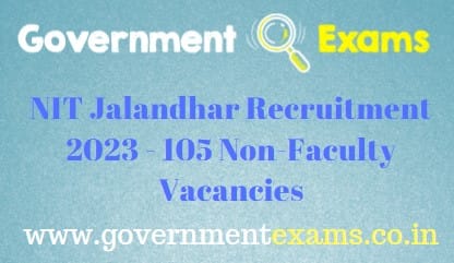 NIT Jalandhar Non-Faculty Recruitment 2023