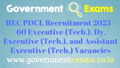 REC PDCL Experienced Professionals Recruitment 2023