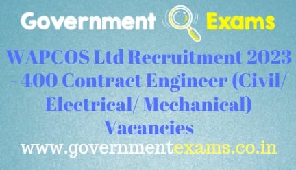 WAPCOS Limited Contract Engineer Recruitment 2023