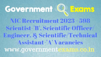 NIC Scientific and Technical Assistant Recruitment 2023