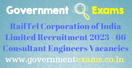 RailTel Consultant Engineer Eastern Region Recruitment 2023