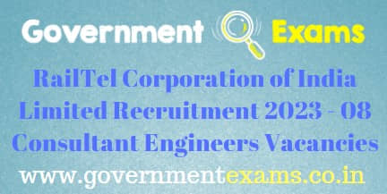 RailTel Consultant Engineer Southern Region Recruitment 2023