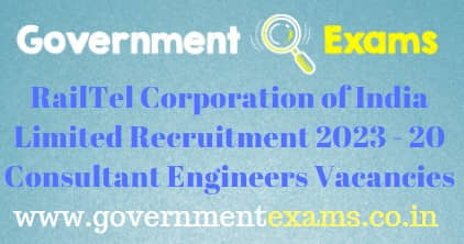 RailTel Consultant Engineer Western Region Recruitment 2023