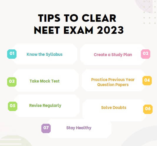 Tips to clear NEET Exam 2023