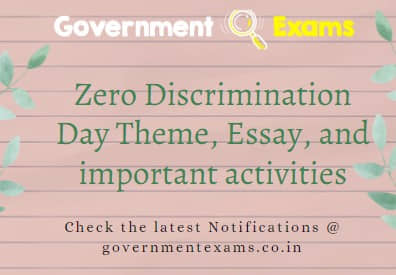 Zero Discrimination Day Theme