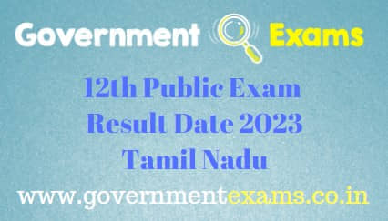 12th Public Exam Result 2023 Tamilnadu