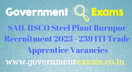 IISCO Steel Plant Burnpur Apprentice Recruitment 2023