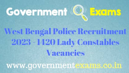 West Bengal Police Lady Constables Recruitment 2023