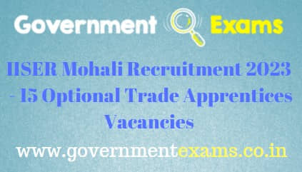 IISER Optional Trade Apprentices Recruitment 2023
