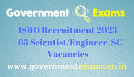 ISRO Scientist Engineer Recruitment 2023