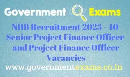 NHB Project Finance Officer Recruitment 2023