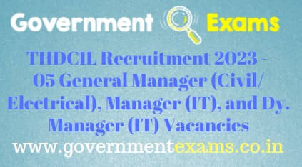 THDC India Ltd Manager Recruitment 2023