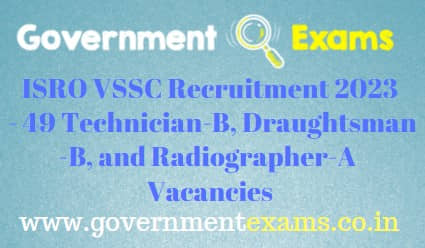 VSSC Technician Draughtsman Recruitment 2023