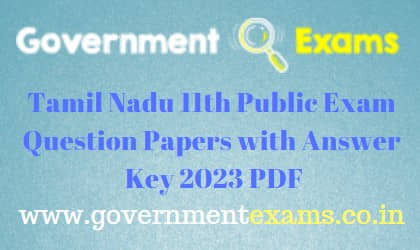 11th Previous Year Public Question Papers