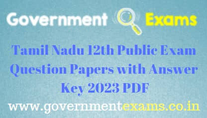12th Question Papers 2023