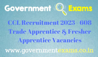 CCL Trade Apprentice Recruitment 2023