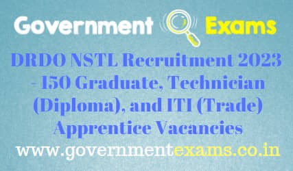 DRDO NSTL Apprentice Recruitment 2023
